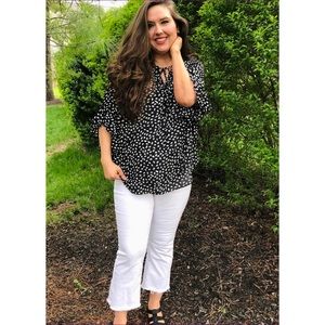 Black White Blouse by Gigio